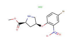methyl (2s,4s)-4-(4-bromo-2-nitrophenoxy)-2-pyrrolidinecarboxylate hydrochloride