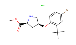 methyl (2s,4s)-4-[4-bromo-2-(tert-butyl)phenoxy]-2-pyrrolidinecarboxylate hydrochloride
