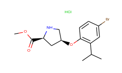 methyl (2s,4s)-4-(4-bromo-2-isopropylphenoxy)-2-pyrrolidinecarboxylate hydrochloride