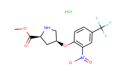 methyl (2s,4s)-4-[2-nitro-4-(trifluoromethyl)-phenoxy]-2-pyrrolidinecarboxylate hydrochloride