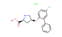methyl (2s,4s)-4-[(5-chloro[1,1-biphenyl]-2-yl)-oxy]-2-pyrrolidinecarboxylate hydrochloride
