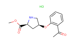 methyl (2s,4s)-4-(2-acetylphenoxy)-2-pyrrolidinecarboxylate hydrochloride