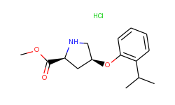 methyl (2s,4s)-4-(2-isopropylphenoxy)-2-pyrrolidinecarboxylate hydrochloride