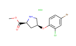 methyl (2s,4s)-4-(4-bromo-2-chlorophenoxy)-2-pyrrolidinecarboxylate hydrochloride
