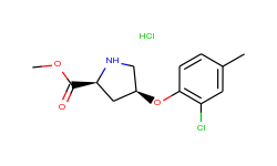 methyl (2s,4s)-4-(2-chloro-4-methylphenoxy)-2-pyrrolidinecarboxylate hydrochloride