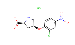 methyl (2s,4s)-4-(2-chloro-4-nitrophenoxy)-2-pyrrolidinecarboxylate hydrochloride