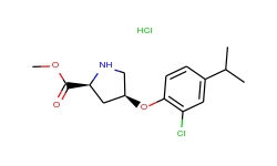 methyl (2s,4s)-4-(2-chloro-4-isopropylphenoxy)-2-pyrrolidinecarboxylate hydrochloride