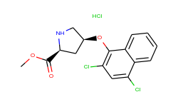 methyl (2s,4s)-4-[(2,4-dichloro-1-naphthyl)oxy]-2-pyrrolidinecarboxylate hydrochloride