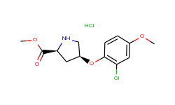methyl (2s,4s)-4-(2-chloro-4-methoxyphenoxy)-2-pyrrolidinecarboxylate hydrochloride
