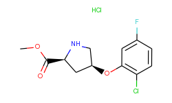 methyl (2s,4s)-4-(2-chloro-5-fluorophenoxy)-2-pyrrolidinecarboxylate hydrochloride