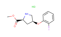 methyl (2s,4s)-4-(2-iodophenoxy)-2-pyrrolidinecarboxylate hydrochloride