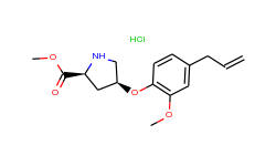 methyl (2s,4s)-4-(4-allyl-2-methoxyphenoxy)-2-pyrrolidinecarboxylate hydrochloride