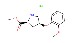 methyl (2s,4s)-4-(2-methoxyphenoxy)-2-pyrrolidinecarboxylate hydrochloride