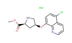 methyl (2s,4s)-4-[(5-chloro-8-quinolinyl)oxy]-2-pyrrolidinecarboxylate hydrochloride