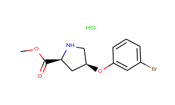 methyl (2s,4s)-4-(3-bromophenoxy)-2-pyrrolidinecarboxylate hydrochloride
