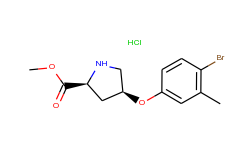 methyl (2s,4s)-4-(4-bromo-3-methylphenoxy)-2-pyrrolidinecarboxylate hydrochloride