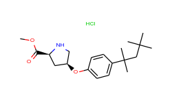 methyl (2s,4s)-4-[4-(1,1,3,3-tetramethylbutyl)-phenoxy]-2-pyrrolidinecarboxylate hydrochloride