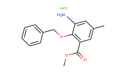 methyl 3-amino-2-(benzyloxy)-5-methylbenzoate hydrochloride
