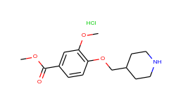 methyl 3-methoxy-4-(piperidin-4-ylmethoxy)-benzoate hydrochloride