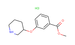 methyl 3-(3-piperidinyloxy)benzoate hydrochloride