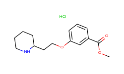 methyl 3-[2-(2-piperidinyl)ethoxy]benzoate hydrochloride