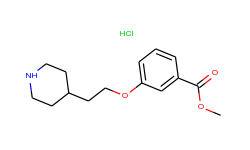 methyl 3-[2-(4-piperidinyl)ethoxy]benzoate hydrochloride
