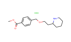 methyl 4-{[2-(2-piperidinyl)ethoxy]-methyl}benzoate hydrochloride