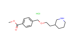 methyl 4-{[2-(3-piperidinyl)ethoxy]-methyl}benzoate hydrochloride