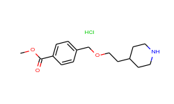 methyl 4-{[2-(4-piperidinyl)ethoxy]-methyl}benzoate hydrochloride