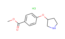 methyl 4-(3-pyrrolidinyloxy)benzoate hydrochloride