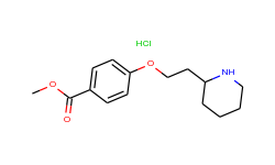 methyl 4-[2-(2-piperidinyl)ethoxy]benzoate hydrochloride