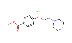methyl 4-(2-piperazinoethoxy)benzenecarboxylate hydrochloride