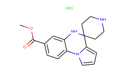 methyl 4,5-dihydrospiro[pyrrolo(1,2-a)quinoxaline-4,4-piperidine]-7-carboxylate hydrochloride
