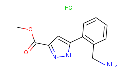 methyl 5-(2-(aminomethyl)phenyl)-1h-pyrazole-3-carboxylate hcl