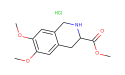 methyl 6,7-dimethoxy-1,2,3,4-tetra-hydroisoquinoline-3-carboxylate hydrochloride
