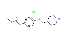 methyl 2-[4-(4-piperidinylmethoxy)phenyl]acetate hydrochloride