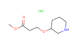 methyl 3-(3-piperidinyloxy)propanoate hydrochloride