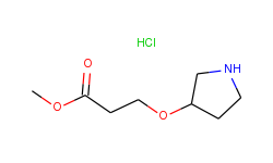 methyl 3-(3-pyrrolidinyloxy)propanoate hydrochloride