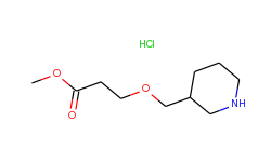 methyl 3-(3-piperidinylmethoxy)propanoate hydrochloride