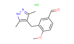 3-(3,5-dimethyl-1h-pyrazol-4-ylmethyl)-4-methoxy-benzaldehyde hydrochloride