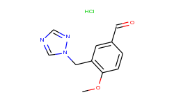 4-methoxy-3-[1,2,4]triazol-1-ylmethyl-benzaldehyde hydrochloride