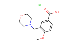 4-methoxy-3-morpholin-4-ylmethyl-benzoic acid hydrochloride