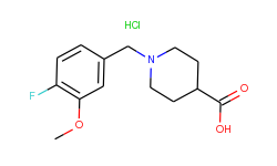 1-(4-fluoro-3-methoxybenzyl)piperidine-4-carboxylic acid hydrochloride