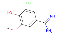 4-hydroxy-3-methoxybenzenecarboximidamide hydrochloride