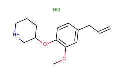 3-(4-allyl-2-methoxyphenoxy)piperidine hydrochloride