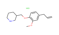 4-allyl-2-methoxyphenyl 3-piperidinylmethyl ether hydrochloride
