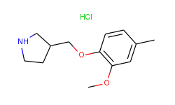 3-[(2-methoxy-4-methylphenoxy)methyl]pyrrolidine hydrochloride