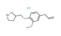 4-allyl-2-methoxyphenyl 3-pyrrolidinylmethyl-ether hydrochloride