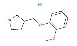 3-[(2-methoxyphenoxy)methyl]pyrrolidine hydrochloride