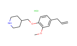 4-allyl-2-methoxyphenyl 4-piperidinylmethyl ether hydrochloride